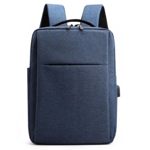 Trendy Blue Laptop Backpack With USB Port For Unisex, For 15.6 Inch Laptops. - Image 2