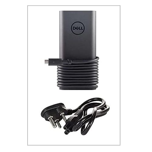Dell Original 65W USB Type-C Adapter For Laptop, Latitude 7390 2-in-1, Latitude 5290 2-in-1, Latitude 7400, Chromebook 13 (3380), XPS 12 (9250), XPS 13 9350